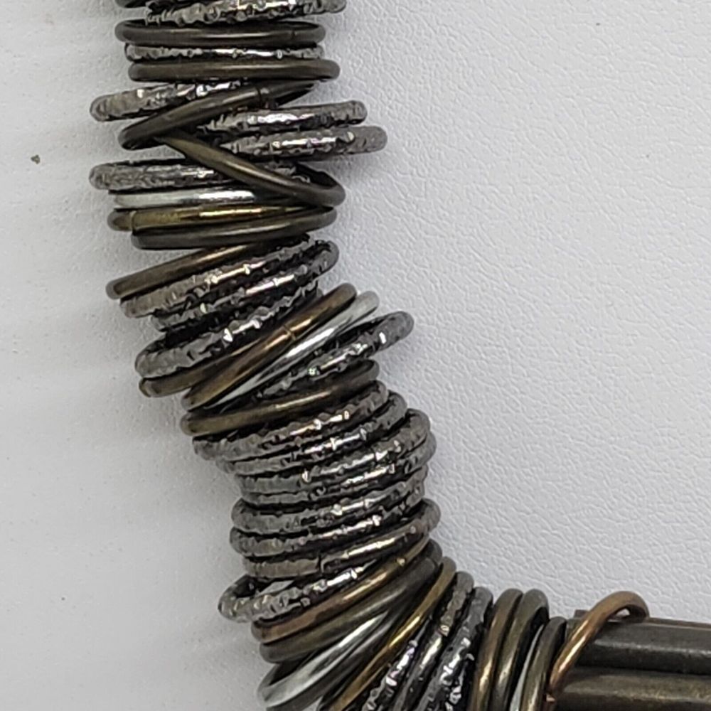 Ali Khan New York necklace‎ Multistrand Rustic Circles - Picture 5 of 9
